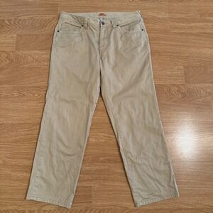 Tommy Bahama Pants Men's Beige 33x30 (Act 34x28) Flat Front Chino Straight Leg